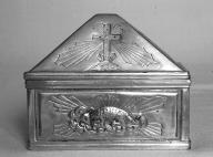 Ampoule aux saintes huiles (boîte à sainte huile), église paroissiale Saint-Faron (Pouldreuzic)