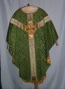 Ornement vert 3 : chasuble, voile de calice