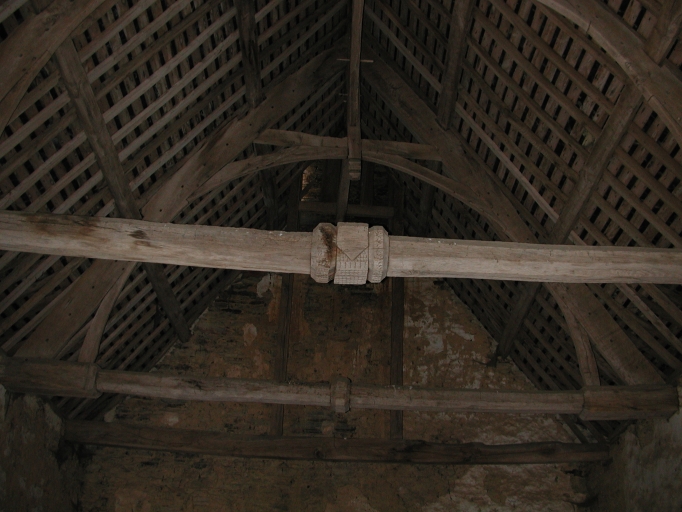 Charpente de la chapelle Saint-Michel du manoir de La Giraudais (Bains-sur-Oust)