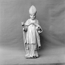 Statuette 2 : Évêque, chapelle Saint-Aubin, Lanvaïdic (Port-Launay)