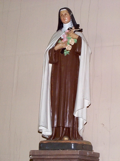 Statue : sainte Thérèse de Lisieux ; culot