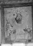 Tableau : saint Guénin intercesseur des mères, chapelle Saint-Guénin (Plouray)