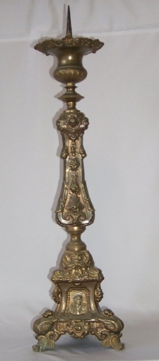 Ensemble 2 de 4 chandeliers d'autel