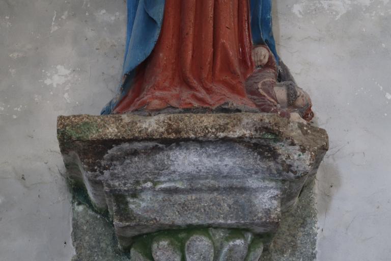 Statue : sainte Catherine d'Alexandrie, église Saint-Derrien (Commana)