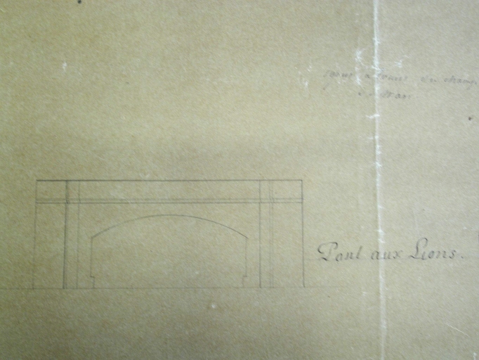 Pont du champ de Mars, dit pont aux Lions, Boulevard de La Liberté (Rennes)
