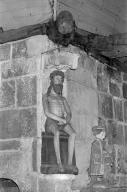 Statue (d'applique, petite nature) : Christ souffrant, chapelle, Burtulet (Saint-Servais)
