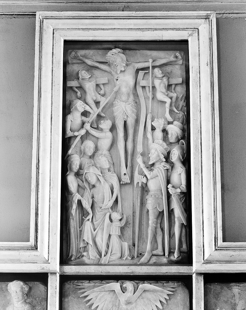 Bas-relief (4) : scènes de la vie et de la Passion du Christ, église paroissiale Notre-Dame-de-Croas-Batz (Roscoff)