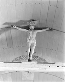 Croix : Christ en croix, chapelle Saint-They (Cléden-Cap-Sizun)