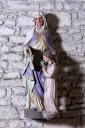 Groupe sculpté : Education de la Vierge