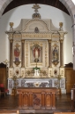 Ensemble du maître-autel : autel, tabernacle, retable, 2 gradins d'autel, 2 degrés d'autel