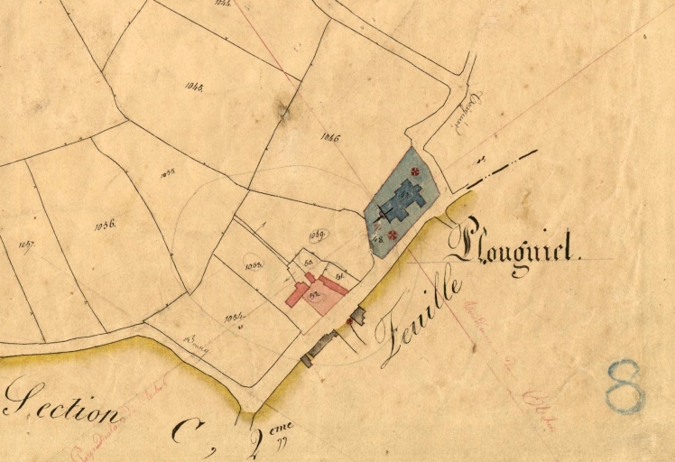 Le bourg de Plouguiel et sa périphérie
