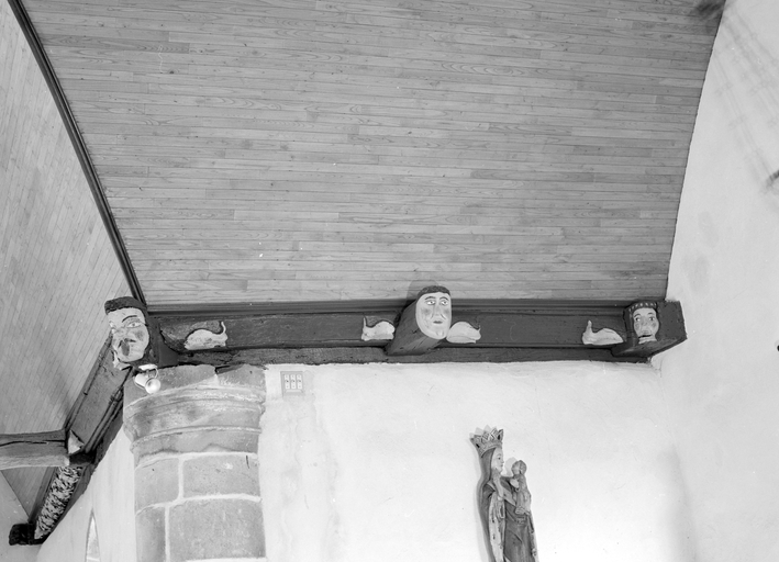 Sablière (3), blochet (4), chapelle Saint-André (Cléguérec)