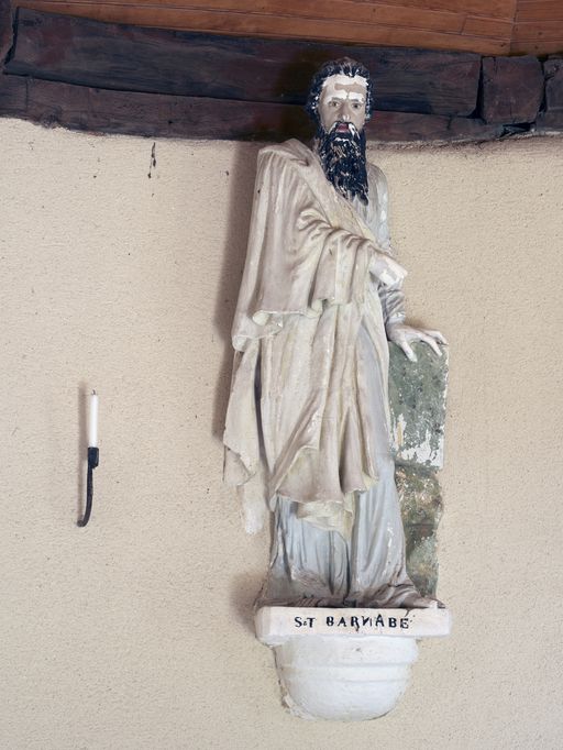 Statue : Saint Barnabé, chapelle Saint-Barnabé (Sérent)