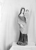 Statue : Vierge à l'Enfant, église dite Chapelle Saint-Nicolas, le Binio (Augan)