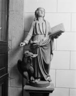 Statue (petite nature) : saint Jean l'Evangéliste, église paroissiale Saint-Pierre, Saint-Paul (Guidel)