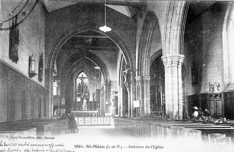 Abbaye de bénédictins puis de lazaristes, place de l'église (Saint-Méen-le-Grand)