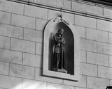Statue (9, statuette, d'applique) : saint Maurice, saint Mathurin, saint Julien, saint Guillaume, saint Yves, saint Dominique, ange, église paroissiale Saint-Pierre, Saint-Paul (Evran)