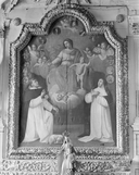 Tableau (tableau d'autel) : Donation du Rosaire, église paroissiale Saint-Pierre (Pleudaniel)