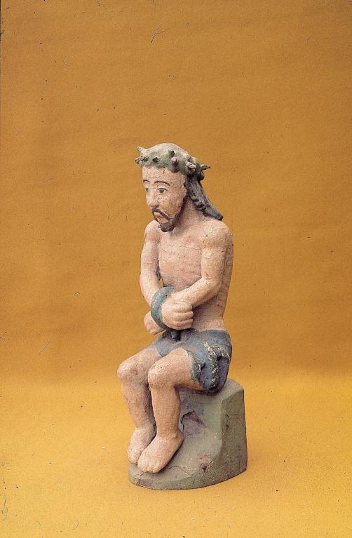 Statue : Christ aux liens, église Paroissiale Notre-Dame (Kergrist-Moëlou)