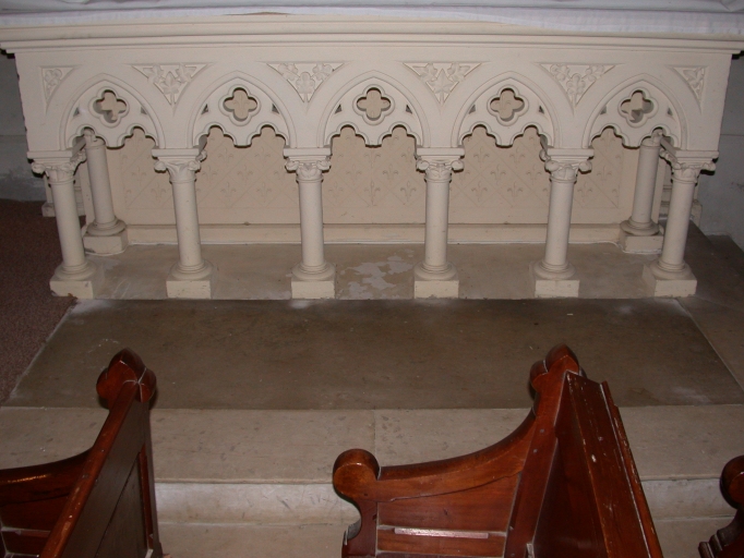 Ensemble de l'autel de la Vierge : autel, tabernacle, retable