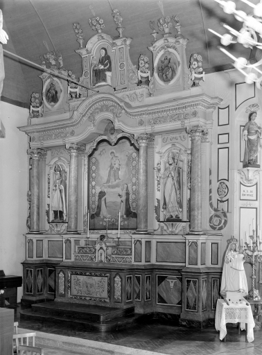 Autel-retable latéral latéral nord