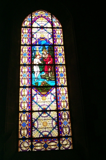 Verrière à personnages de la baie 11 : Baptème du Christ