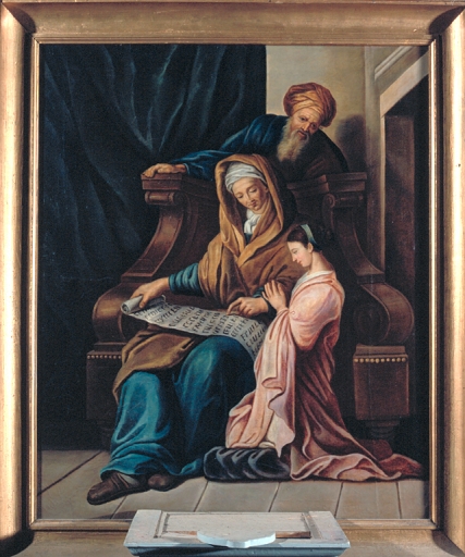 Tableau d'autel : Education de la Vierge