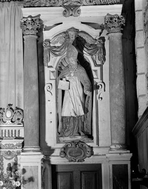 Statue : Saint Colomban, église paroissiale Notre-Dame (Malansac)