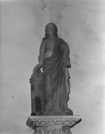 Statue (petite nature, d'applique) : sainte Barbe, église paroissiale Saint-Patern (Séné)