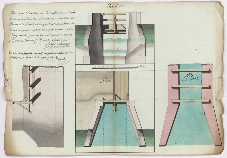 Pont routier, Pont au Boeuf (Chantepie)