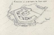 Corps de garde crénelé (détruit), batterie de la pointe Riberen (Quiberon)