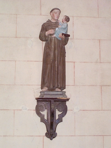 Statue : saint Antoine de Padoue ; culot