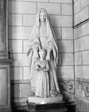 Groupe sculpté : Education de la Vierge, église paroissiale Saint-Pierre, Immaculée-Conception (Mecé)