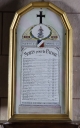 Tableau commémoratif des morts de la guerre 1914-1918