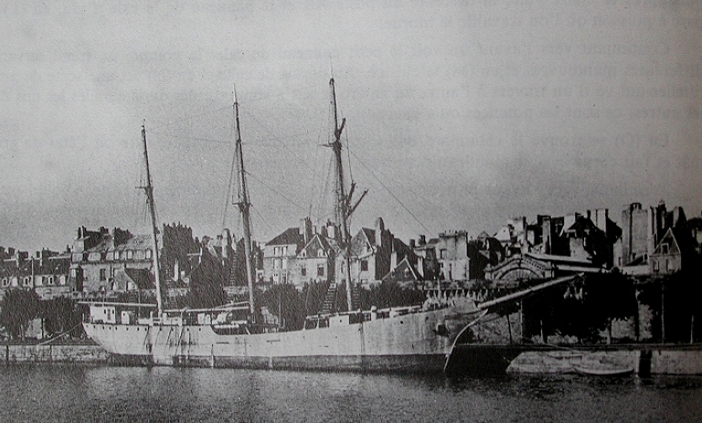Photographie du trois-mâts Terre-Neuvas, dit Lieutenant René Guillon