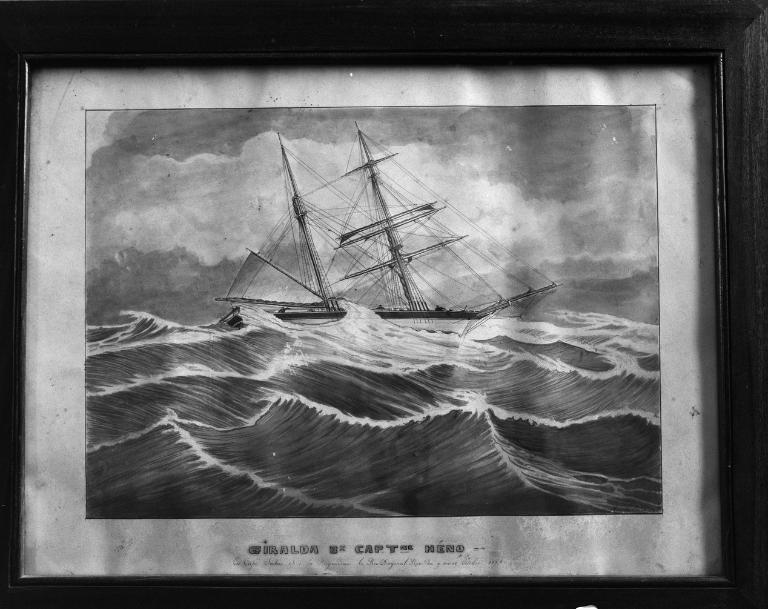 Tableau, ex-voto : la Giralda, église paroissiale Notre-Dame (Larmor-Baden)