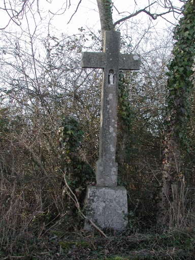 Croix de chemin de la famille Juhel-Delaunay, la Ville Blanche (Bonnemain)