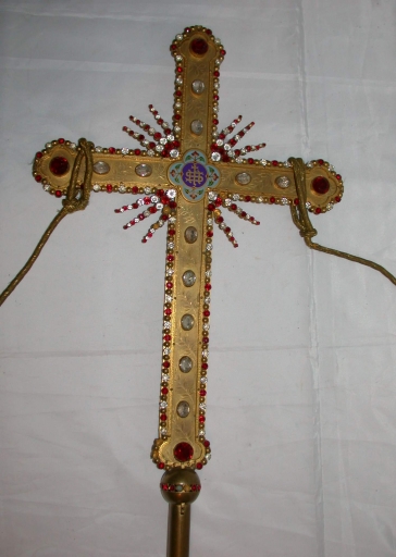Paire 2 de croix de procession, dites croix des communiants