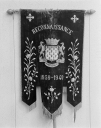 Ensemble de quatre bannières de procession, église paroissiale Saint-Pérec (Lopérec)
