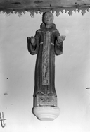 Statue (petite nature, d'applique) : saint Maur de Glanfeuil, chapelle Saint-Maur (Calanhel)