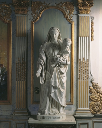 Statue (petite nature) : Vierge à l'Enfant