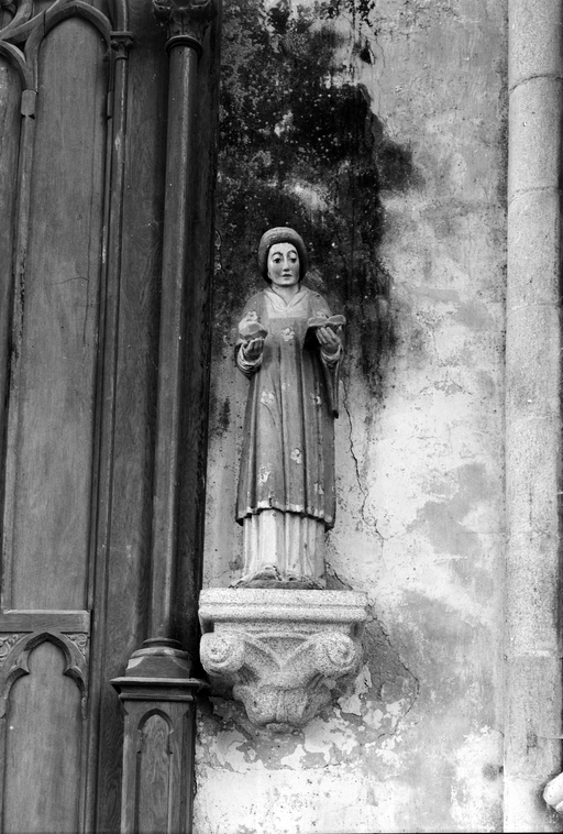 Statue (d'applique, petite nature) : saint Etienne, église Paroissiale Saint Pierre-Apôtre (Carnoët)