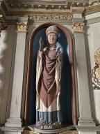 Statue : Saint Éloi, église Saint-Pierre (Lanouée fusionnée en Forges de Lanouée en 2019)