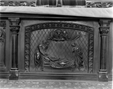 Autel, tabernacle (maître-autel), style néo-gothique, église paroissiale Saint-Servais (Saint-Servais)