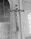 Statue (d'applique, petite nature) : Christ en croix, chapelle Saint-Germain (Plogastel-Saint-Germain)