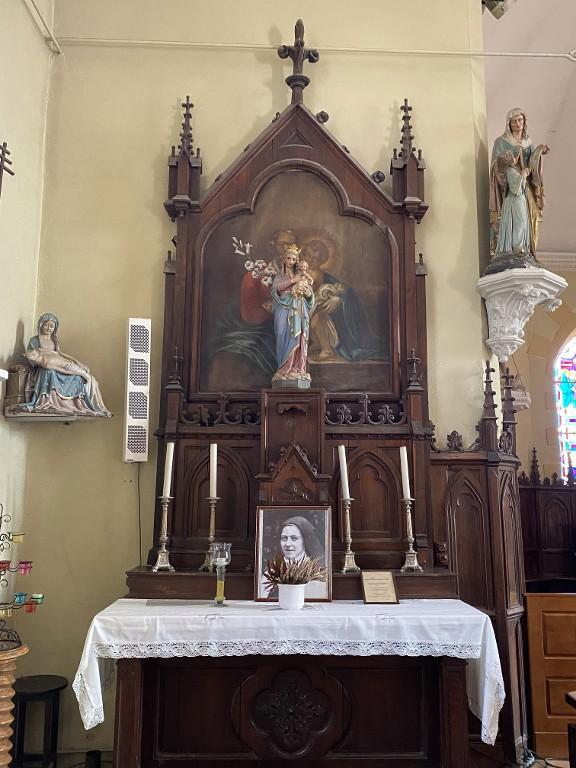 Ensemble des 2 autels secondaires : autels, retables, tabernacles, tableaux, église Saint-Michel (Glénac fusionnée en La Gacilly en 2017)