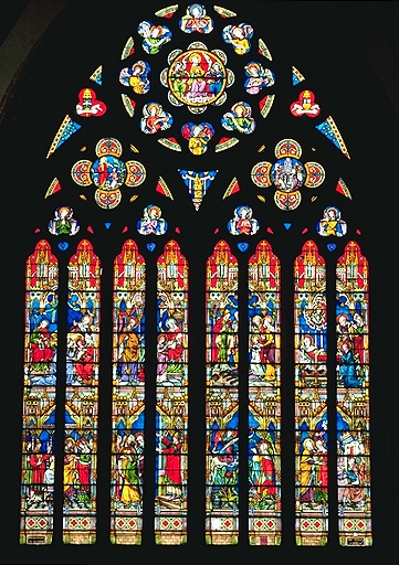 Verrière de la baie 103 : Vie de sainte Anne