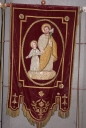 Bannière de procession : saint Joseph et l'Enfant
