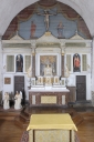 Ensemble du maître-autel : autel, tabernacle, exposition, gradin d'autel, retable, 3 degrés d'autel