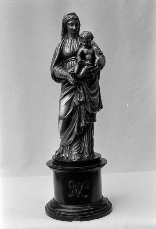 Statue (statuette) : Vierge à l'Enfant, église paroissiale Saint-Laurent (Callac)